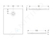 Geberit  - Sprchová vanička 80x100 cm, bílá 550.325.00.1