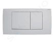 Geberit Twinline30 - Ovládání splachování, easy to clean, matný chrom 115.899.JQ.1
