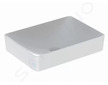 Geberit VariForm - Umyvadlo na desku 55x40 cm, bez přepadu, bez otvoru pro baterii, bílá 500.779.01.2