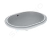 Geberit VariForm - Umyvadlo vestavné 61x46 cm, s přepadem, bílá 500.756.01.2