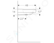 Geberit Xeno 2 - Umyvadlo, 120x48 cm, s KeraTect, bílá 500.550.01.1