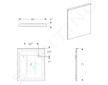 Geberit Xeno 2 - Zrcadlo 60x71 cm s LED osvětlením a vyhříváním 500.521.00.1