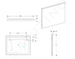 Geberit Xeno 2 - Zrcadlo 90x71 cm s LED osvětlením a vyhříváním 500.522.00.1