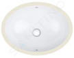 Grohe Bau Ceramic - Umyvadlo zápustné 56x42 cm, s přepadem, alpská bílá 39423000