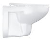 Grohe Bau Ceramic - Závěsné WC se sedátkem Slim, softclose, rimless, alpská bílá 39899000