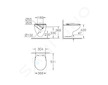 Grohe Bau Ceramic - Závěsné WC se sedátkem SoftClose, rimless, alpská bílá 39351000
