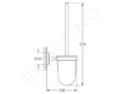 Grohe BauCosmopolitan - Souprava na čištění toalety, chrom 40463001