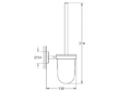 Grohe BauCosmopolitan - Souprava na čištění toalety, chrom 40463001