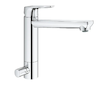 Grohe BauEdge - Dřezová baterie s uzavíracím ventilem, chrom 31696000