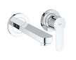 Grohe BauEdge - Umyvadlová baterie, 2-otvorová instalace, s tělesem, chrom 20474000