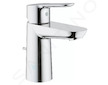 Grohe BauEdge - Umyvadlová baterie s výpustí, chrom 23356000