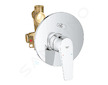 Grohe BauFlow - Vanová baterie pod omítku, s tělesem, chrom 29113000