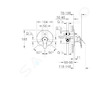 Grohe BauFlow - Vanová baterie pod omítku, s tělesem, chrom 29113000