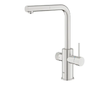 Grohe Blue Pure - Dřezová baterie Minta s filtrační funkcí a výsuvnou koncovkou, supersteel 30590DC0