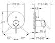 Grohe Concetto - Baterie pod omítku pro 2 spotřebiče, chrom 24054001