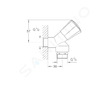 Grohe Costa L - Připojovací ventil pro pračku, chrom 30008001