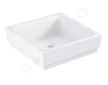 Grohe Cube Ceramic - Umyvadlo bez přepadu, 40x40 cm, PureGuard, alpská bílá 3948200H
