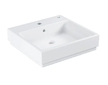 Grohe Cube Ceramic - Umyvadlo s přepadem, 50x49 cm, PureGuard, alpská bílá 3947800H