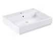 Grohe Cube Ceramic - Umyvadlo s přepadem, 60x49 cm, PureGuard, alpská bílá 3947300H