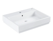 Grohe Cube Ceramic - Umyvadlo s přepadem, 60x49 cm, PureGuard, alpská bílá 3947300H