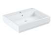 Grohe Cube Ceramic - Umyvadlo s přepadem, 60x49 cm, PureGuard, alpská bílá 3947700H