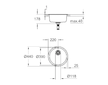 Grohe  - Dřez K200, průměr 44 cm, kartáčovaná nerez ocel 31720SD0