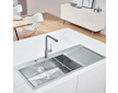 Grohe Dřezy - Dřez K1000 s automatickým odtokem, 116x52 cm, kartáčovaná nerez 31581SD1