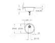 Grohe Dřezy - Dřez K200, průměr 44 cm, kartáčovaná nerez ocel 31720SD0