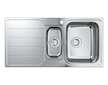 Grohe Dřezy - Dřez K500 s automatickým odtokem, 100x50 cm, kartáčovaná nerez 31572SD1