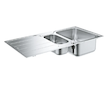 Grohe Dřezy - Dřez K500 s automatickým odtokem, 100x50 cm, kartáčovaná nerez 31572SD1