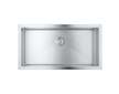 Grohe Dřezy - Dřez K700 s odtokem, 86x46 cm, kartáčovaná nerez 31580SD1