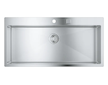 Grohe Dřezy - Dřez K800,102x51 cm, kartáčovaná nerez 31586SD1