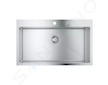 Grohe Dřezy - Dřez K800 s automatickým odtokem, 85x51 cm, kartáčovaná nerez 31584SD1