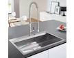 Grohe Dřezy - Dřez K800 s automatickým odtokem, 85x51 cm, kartáčovaná nerez 31584SD1