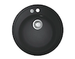 Grohe Dřezy - Kompozitní dřez K200 s automatickým odtokem, průměr 51 cm, granitová černá 31656AP0