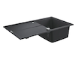 Grohe Dřezy - Kompozitní dřez K400 s automatickým odtokem, 86x50 cm, granitová černá 31640AP0
