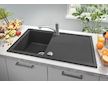 Grohe Dřezy - Kompozitní dřez K400 s automatickým odtokem, 86x50 cm, granitová černá 31640AP0