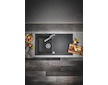 Grohe Dřezy - Kompozitní dřez K400 s automatickým odtokem, 86x50 cm, granitová černá 31640AP0