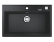 Grohe Dřezy - Kompozitní dřez K700 s automatickým odtokem, 78x51 cm, granitová černá 31652AP0