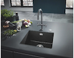 Grohe Dřezy - Kompozitní dřez K700 s odtokem, 46x41 cm, granitová černá 31653AP0