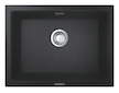 Grohe Dřezy - Kompozitní dřez K700 s odtokem, 61x46 cm, granitová černá 31655AP0