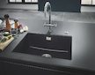 Grohe Dřezy - Kompozitní dřez K700 s odtokem, 61x46 cm, granitová černá 31655AP0