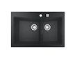 Grohe Dřezy - Kompozitní dřez K700 s odtokem, 84x56 cm, granitová černá 31657AP0