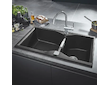 Grohe Dřezy - Kompozitní dřez K700 s odtokem, 90x50 cm, granitová černá 31658AP0