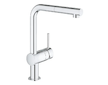 Grohe Dřezy - Set dřezu K500 a baterie Minta, kartáčovaná nerez/chrom 31573SD1