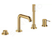 Grohe Essence - Baterie na okraj vany, 4-otvorová instalace, Cool Sunrise 19578GL1
