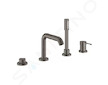Grohe Essence - Baterie na okraj vany, 4-otvorová instalace, kartáčovaný tmavý grafit 19578AL1