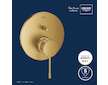 Grohe Essence - Baterie pod omítku pro 2 spotřebiče, kartáčovaný Cool Sunrise 24058GN1