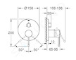 Grohe Essence - Baterie pod omítku pro 3 spotřebiče, supersteel 24092DC1