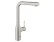 Grohe Essence - Dřezová baterie s výsuvnou sprškou, supersteel 30270DC0